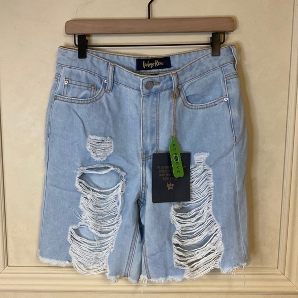New! Indigo Rein Super High Rise Jean Shorts